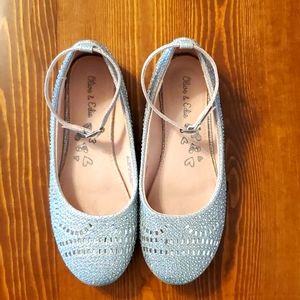 Girls shoes, Olive & Edie, size 3,  silver